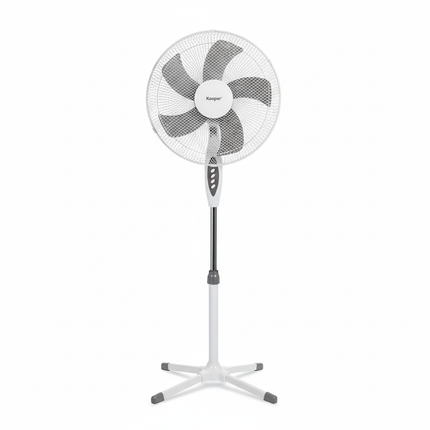 Ventilatore a Piantana 40 cm con 3 Velocità – Altezza Regolabile e Oscillazione – Ventola Silenziosa per Casa, Ufficio e Camera da Letto