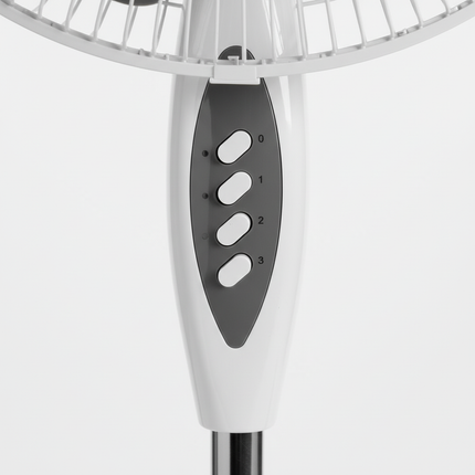 Ventilatore a Piantana 40 cm con 3 Velocità – Altezza Regolabile e Oscillazione – Ventola Silenziosa per Casa, Ufficio e Camera da Letto