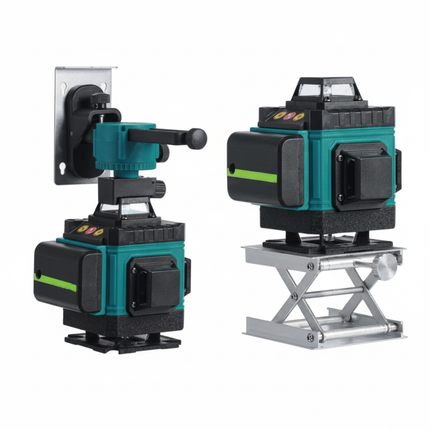 Livella Laser 4D 16 Linee 360° Verde con Treppiede – Autolivellante Professionale con Batterie, Supporto Magnetico e Telecomando, Laser Multilinea per Edilizia e Ristrutturazioni