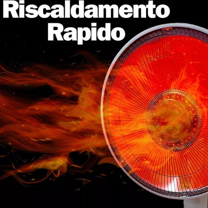 Stufa Da Banco a Carbonio Oscillante 2 Livelli di Potenza 500/900W