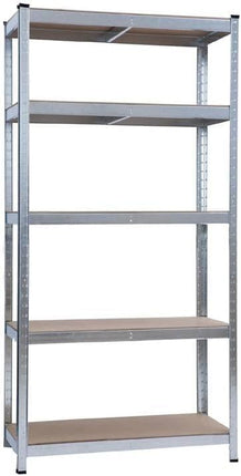 Scaffali in Metallo, Scaffalature a 5 Ripiani Regolabili, Senza Viti, Scaffale Salvaspazio per Garage, Magazzino Portata Fino a 875 kg Con 5 Ripiani Regolabili Ideale Per Garage Officina 90X40X180H cm