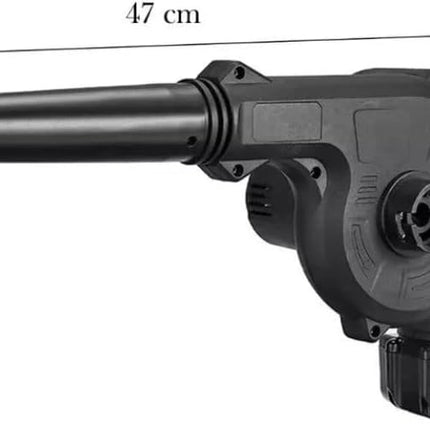 Soffiatore a Batteria 42V con 2 Batterie 4000 mAh e Caricatore | Mini Soffiatore Aspiratore Foglie 2 in 1, Velocità fino a 126 km/h, Portatile per Giardino, Garage e Auto