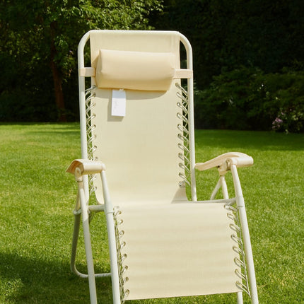 Set 2 Sdraio Relax Zero Gravity Pieghevoli con Cuscino – Poltrone Reclinabili da Giardino, Balcone e Piscina, Struttura in Acciaio, Tessuto Traspirante