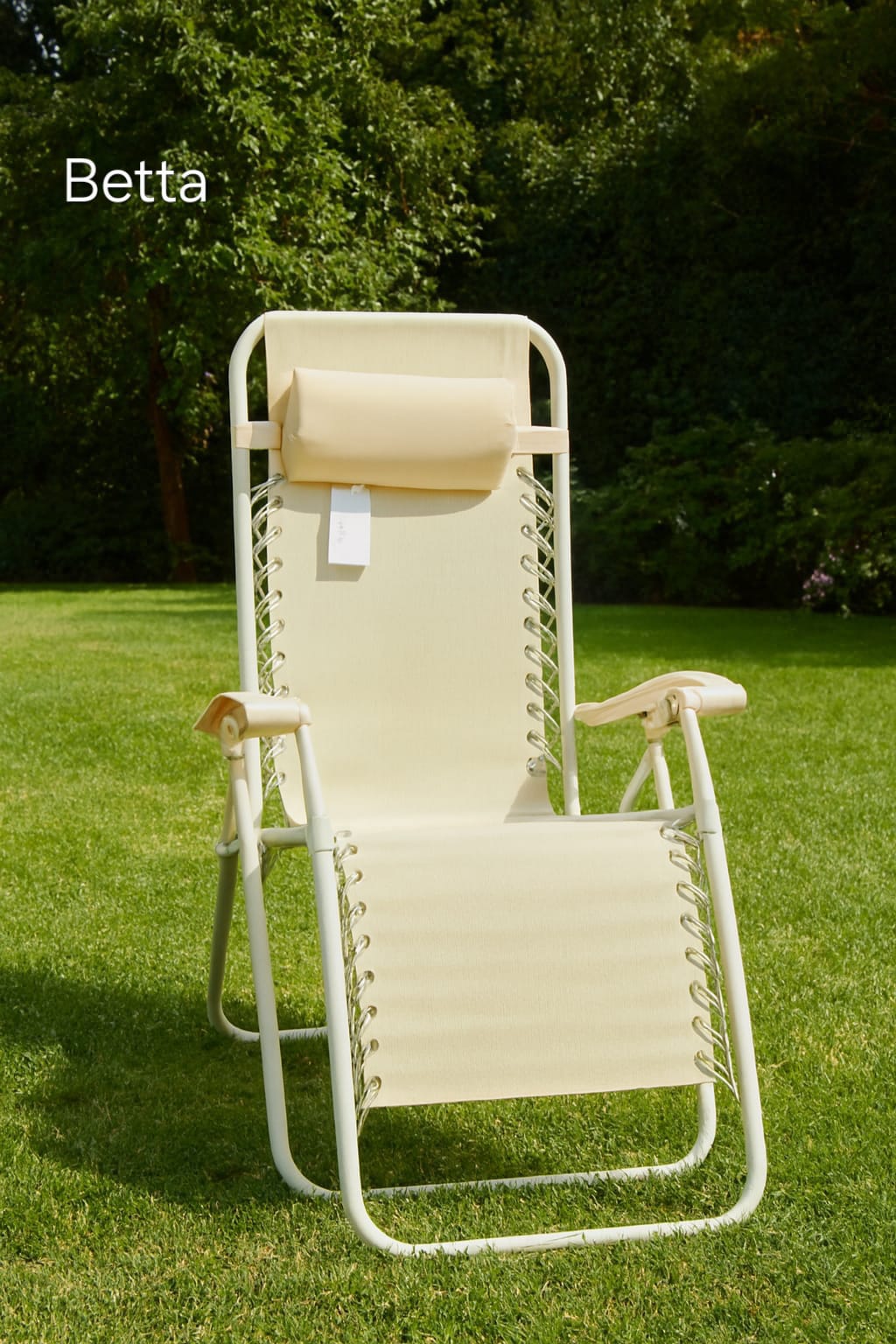Set 2 Sdraio Relax Zero Gravity Pieghevoli con Cuscino – Poltrone Reclinabili da Giardino, Balcone e Piscina, Struttura in Acciaio, Tessuto Traspirante