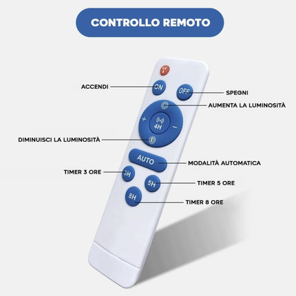Faro led 100W esterno con pannello solare, angolo di illuminazione 120°, 5 m, isolamento IP67