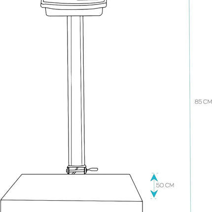 Bilancia Digitale Elettronica Professionale 300 Kg Con Display bilancia industriale ricaricabile per utilizzarla in Negozio, Casa, Azienda o Attività ambulante