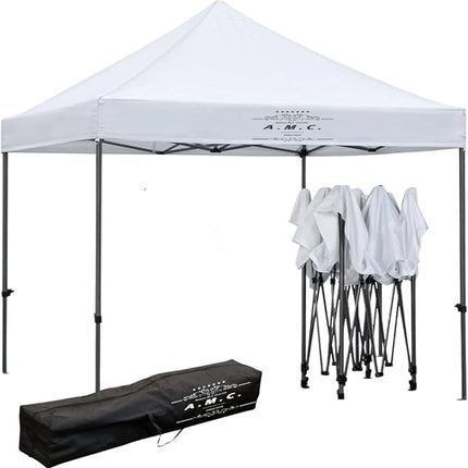 Gazebo Da Esterno Resistente 3X3 MT in PVC Struttura in Metallo richiudibile a fisarmonica Impermeabile