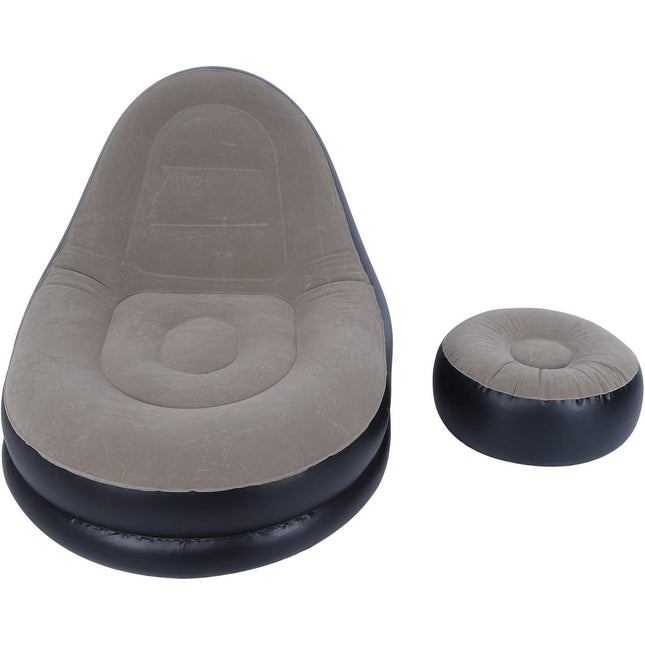 Poltrona gonfiabile per il tempo libero Poltrona moderna con poltrona gonfiabile ottomana Set di divani pigri ad aria adatta alla pelle Divano reclinabile pieghevole Sedia per soggiorno Balcone