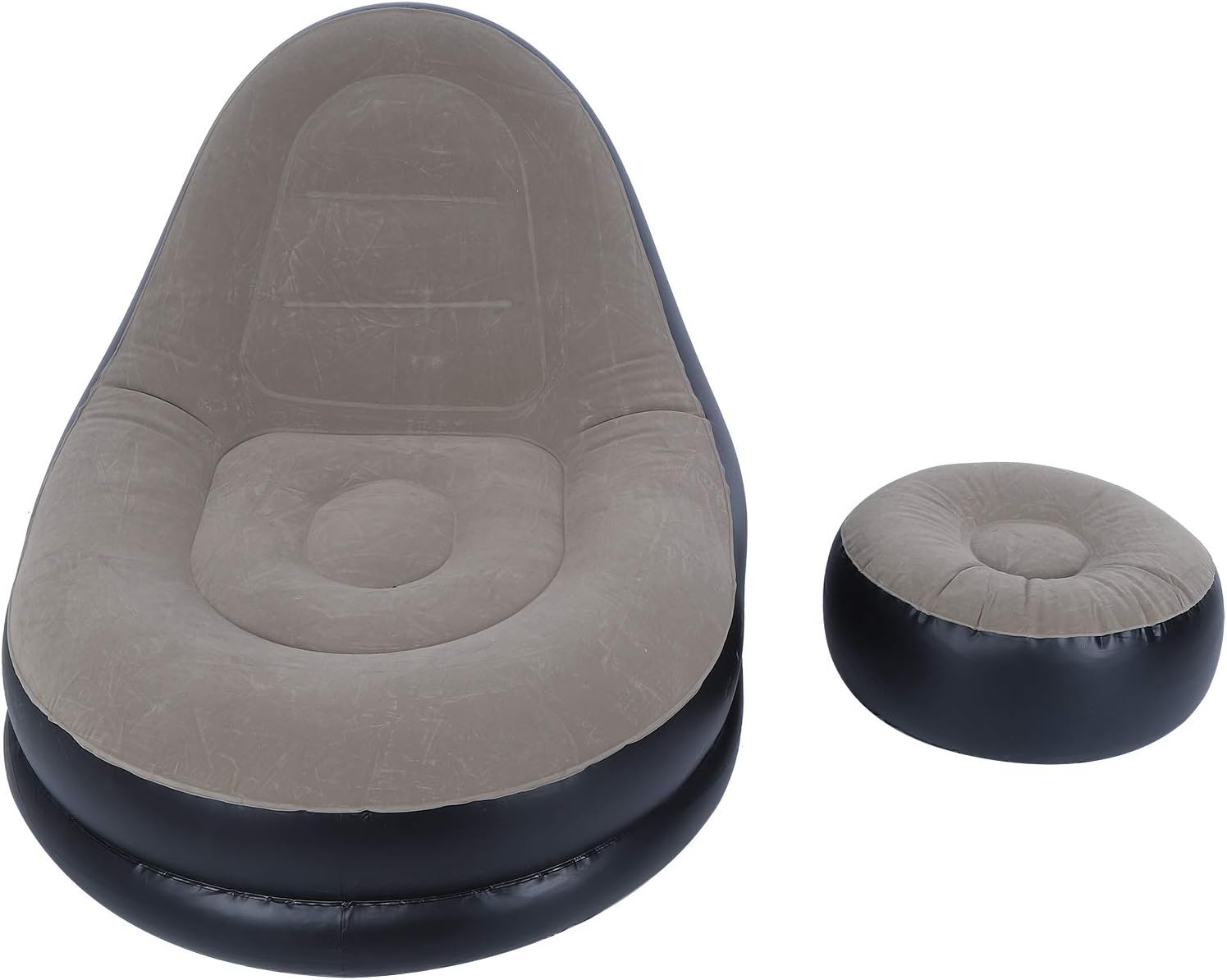 Poltrona gonfiabile per il tempo libero Poltrona moderna con poltrona gonfiabile ottomana Set di divani pigri ad aria adatta alla pelle Divano reclinabile pieghevole Sedia per soggiorno Balcone