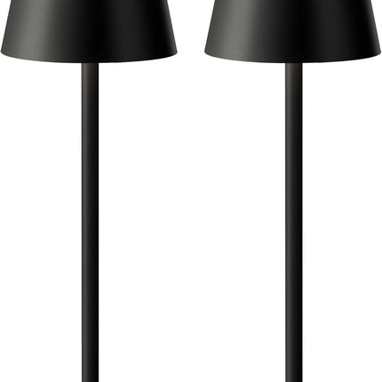Lampada da Tavolo LED Ricaricabile Senza Fili – Dimmerabile Touch, 2400mAh, 3 Tonalità (2700K-6000K), Design Moderno per Interno ed Esterno, Camera da Letto, Soggiorno, Giardino, IP54