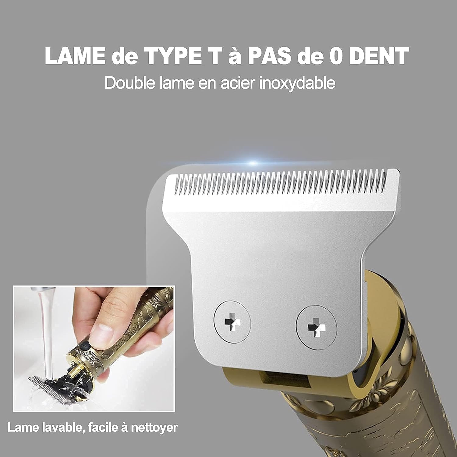 Tagliacapelli Uomo Professionale,Macchinetta per Capelli,Rasoio Elettrico Barba, Macchinetta Barba Uomo, Precisione Trimmer, Impermeabile Regolabarba, 3 Pettini Ricarica USB per Uso Domestico
