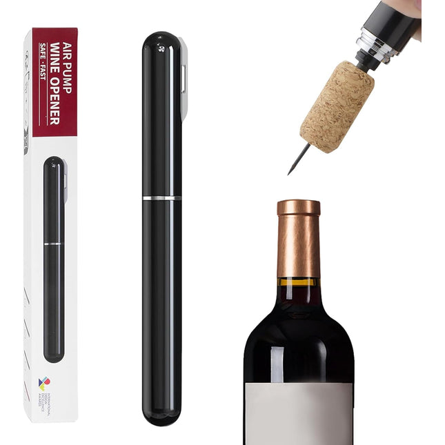 Apribottiglie a Pressione d'aria 2 in 1 con Tagliacapsule, Apribottiglie di Vino, Cavatappi Portatile da Viaggio, Apertura Rapida per Gli Amanti del Vino, Feste, Matrimoni, Campeggio COLORE CASUALE