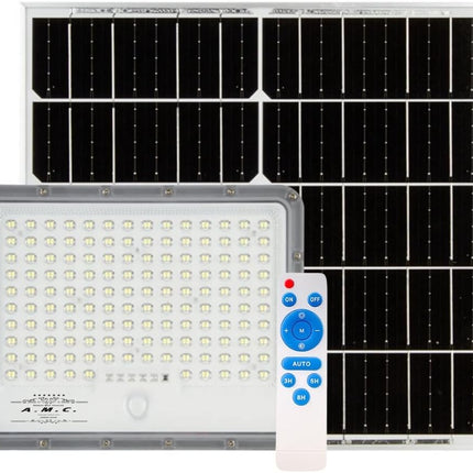 Faro led 100W esterno con pannello solare, angolo di illuminazione 120°, 5 m, isolamento IP67