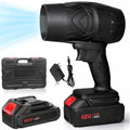 Soffiatore a Batteria 48V con 2 Batterie Incluse e Valigetta, Soffiatore Foglie 2 in 1 Compatto e Portatile, Alta Potenza 1050W, Ideale per Giardino, Auto e Garage
