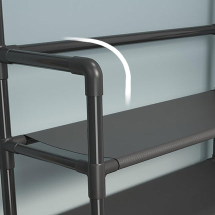 Scarpiera da pavimento multifunzionale, per vestiti e scarpe, appendiabiti da ingresso con ganci, organizer da pavimento per camera da letto, dormitorio, decorazione per interni
