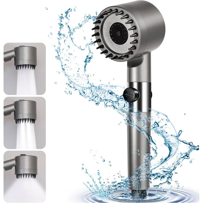 Soffione Doccia Anticalcare ad Alta Pressione con Filtro – Effetto Massaggio SPA, Risparmio Acqua