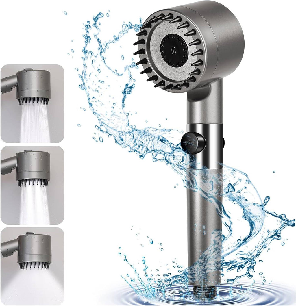 Soffione Doccia Anticalcare ad Alta Pressione con Filtro – Effetto Massaggio SPA, Risparmio Acqua