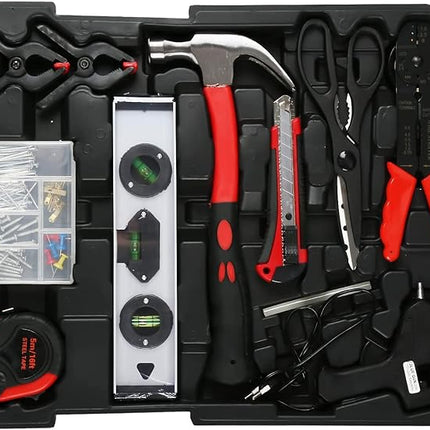 Trolley Set Attrezzi Utensili da Lavoro Professionali 399 pezzi Custodia Trolley Valigia 4 livelli Portattrezzi Cassetta Portautensili in Alluminio con Ruote e Manico Telescopico
