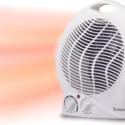 Termoventilatore da Bagno con Termostato Regolabile - Scaldino Elettrico Bagno Basso Consumo, 2000W