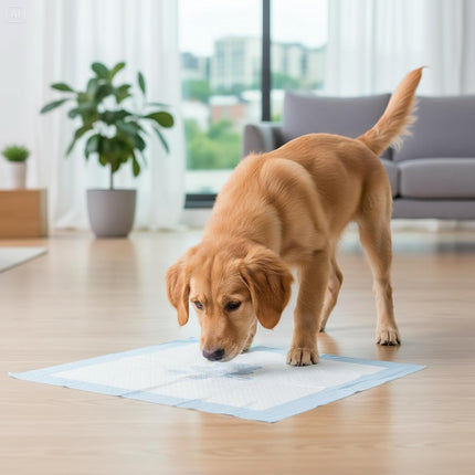 Traversine Cani 60x60 cm - 100 Pezzi - 5 Strati Super Assorbenti Senza Perdite - Tecnologia Gel, Asciugatura Rapida, Inodore - Per Cuccioli e Cani Anziani, Utilizzabili in Casa o Auto