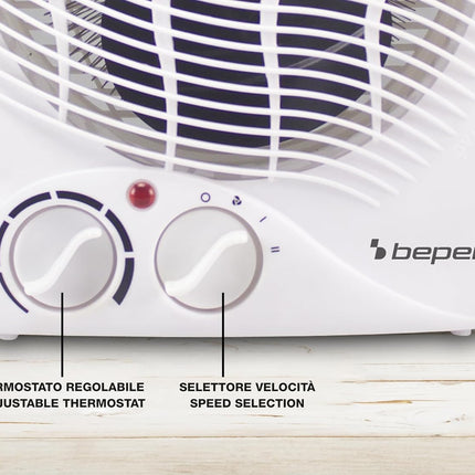 Termoventilatore da Bagno con Termostato Regolabile - Scaldino Elettrico Bagno Basso Consumo, 2000W