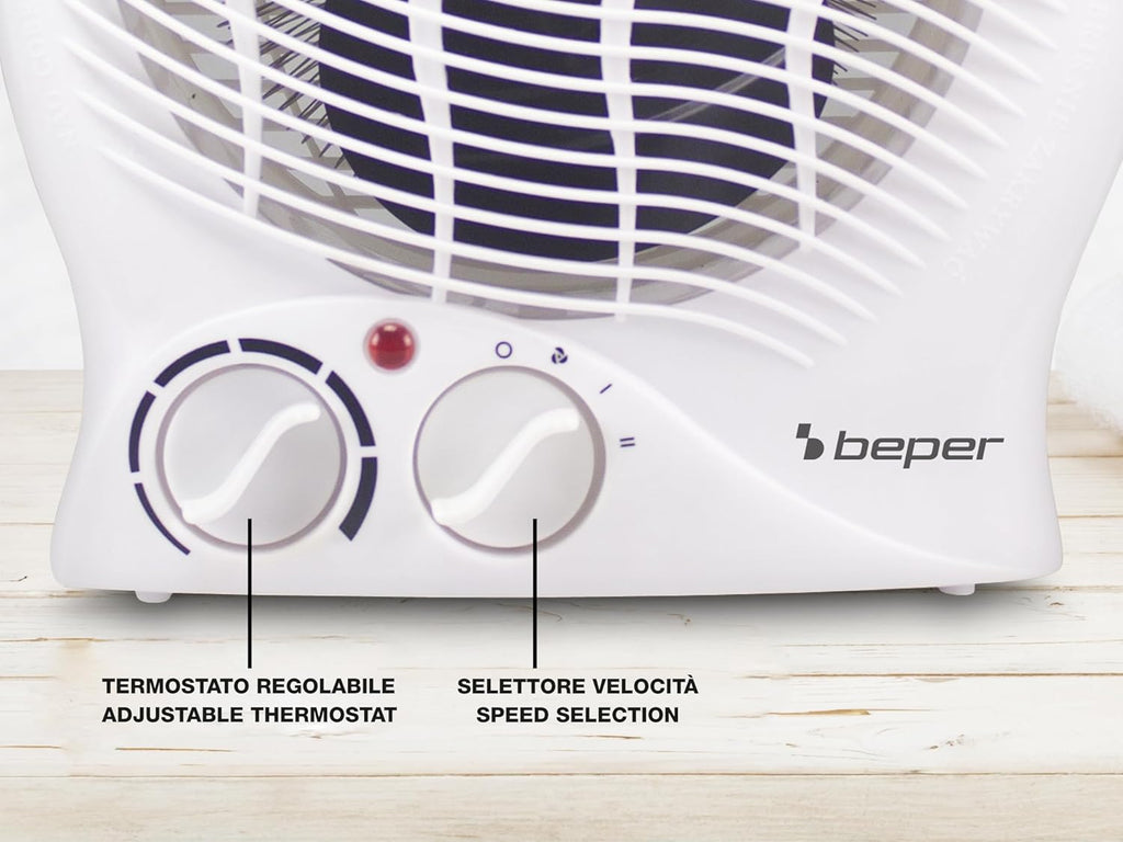 Termoventilatore da Bagno con Termostato Regolabile - Scaldino Elettrico Bagno Basso Consumo, 2000W