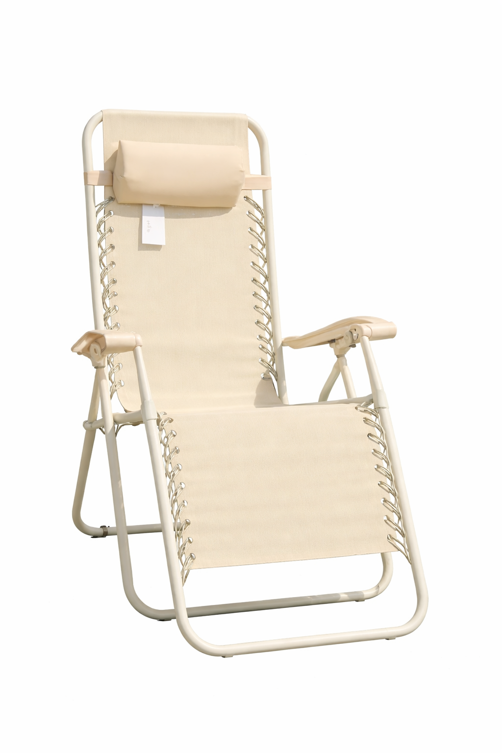 Set 2 Sdraio Relax Zero Gravity Pieghevoli con Cuscino – Poltrone Reclinabili da Giardino, Balcone e Piscina, Struttura in Acciaio, Tessuto Traspirante
