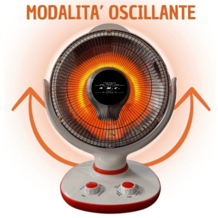 Stufa Da Banco a Carbonio Oscillante 2 Livelli di Potenza 500/900W