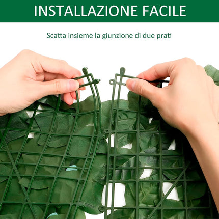 Siepe Finta Per Recinzione,Recinzione Giardino Esterno,Frangivista Balcone, Copri Ringhiera Balcone,Rete Con Foglie Finte