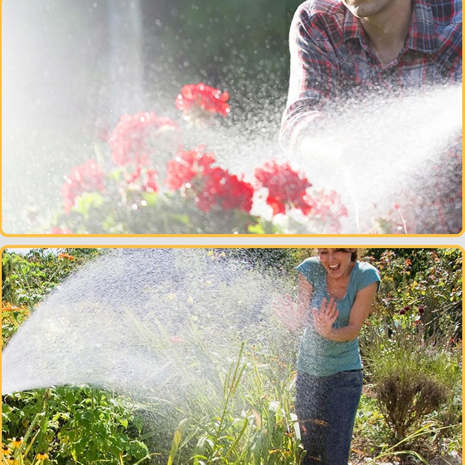 Idropulitrice con 2 Batterie, Idropulitrice Portatile Professionale con Cassetta Degli Attrezzi per Auto, Terrazza e Giardino di Pavimenti e Esterni