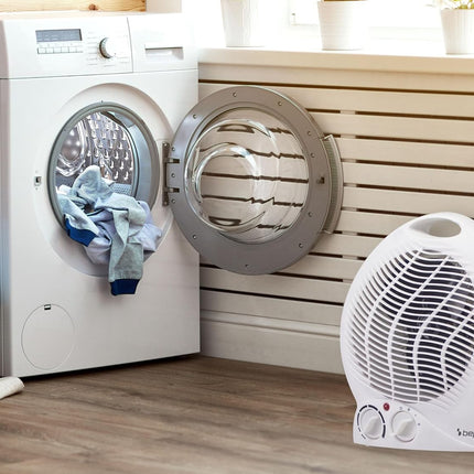 Termoventilatore da Bagno con Termostato Regolabile - Scaldino Elettrico Bagno Basso Consumo, 2000W