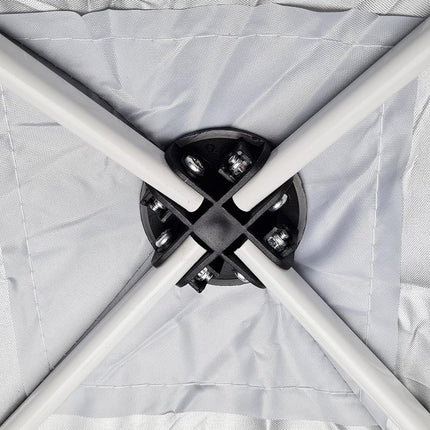 Gazebo Da Esterno Resistente 3X3 MT in PVC Struttura in Metallo richiudibile a fisarmonica Impermeabile