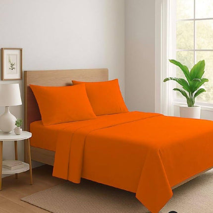 Set Completo Letto Lenzuola in 100% Cotone Tinta Unita Made in Italy Anallergico Completo di Angoli e Federe PaulWilliams