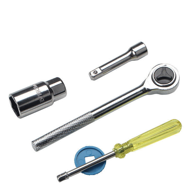 Set Chiavi a Bussola 40 Pezzi – Kit Chiavi Metriche e SAE con Prolunghe e Inserti, Valigetta Compatta per Auto, Moto e Fai da Te