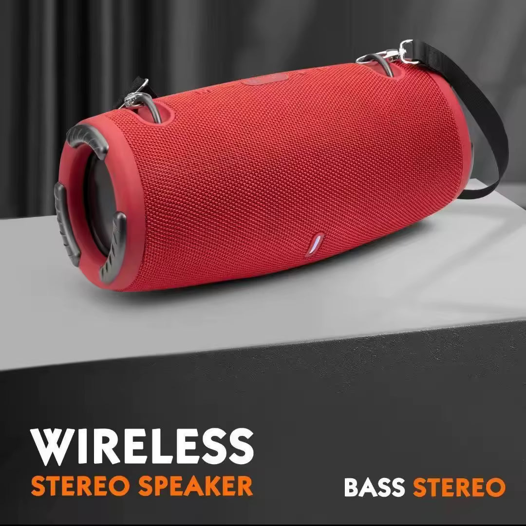 Cassa Bluetooth COLORE CASUALE Portatile Potente con Subwoofer Speaker Wireless Impermeabile con Tracolla, Audio Stereo Bass Boost, Batteria Lunga Durata per Casa, Viaggi e Outdoor