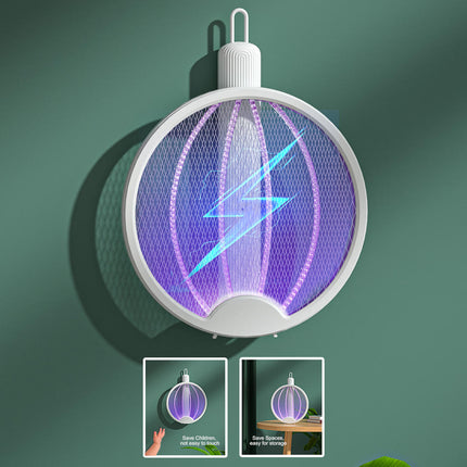 Lampada Antizanzare Elettrica UV – Zanzariera Elettrica 2 in 1 con Luce UV 360°, Sicura con Griglia Protettiva, da Tavolo o Parete, Silenziosa per Casa e Campeggio