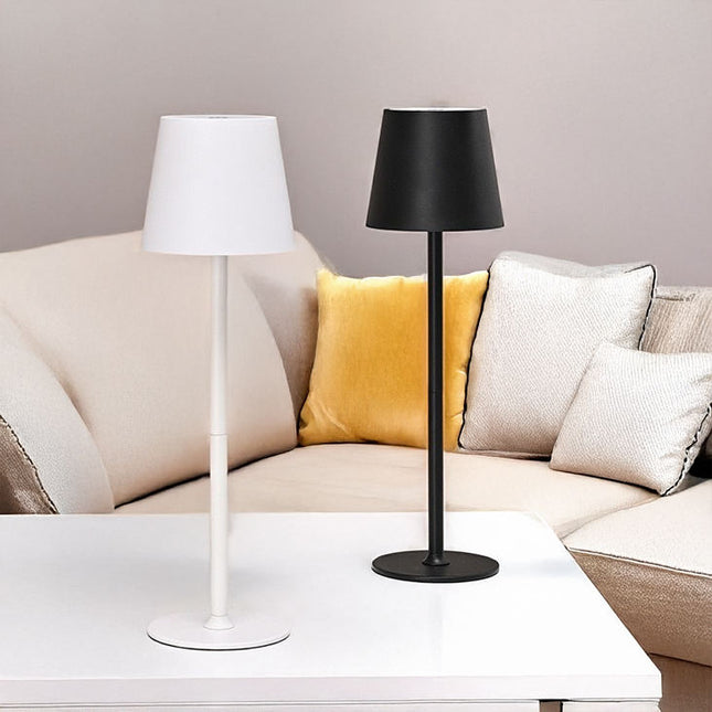 Lampada da Tavolo LED Ricaricabile Senza Fili – Dimmerabile Touch, 2400mAh, 3 Tonalità (2700K-6000K), Design Moderno per Interno ed Esterno, Camera da Letto, Soggiorno, Giardino, IP54