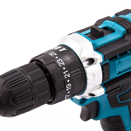 Trapano Avvitatore a Batteria 48V con Valigetta – Set Utensili Completo con 2 Batterie, Caricabatterie, Punte, Inserti e Accessori per Fai da Te e Manutenzione Domestica