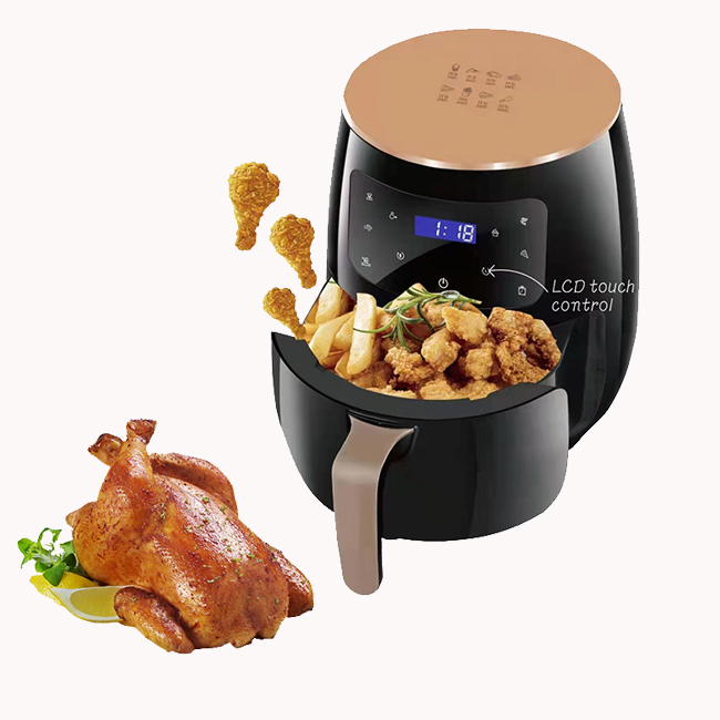 Friggitrice ad Aria 8 Litri XXL – Air Fryer Digitale con Display Touch LCD, Cottura Senza Olio, Programmi Automatici, Cestello Antiaderente per Famiglie