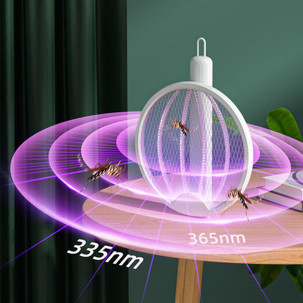 Lampada Antizanzare Elettrica UV – Zanzariera Elettrica 2 in 1 con Luce UV 360°, Sicura con Griglia Protettiva, da Tavolo o Parete, Silenziosa per Casa e Campeggio
