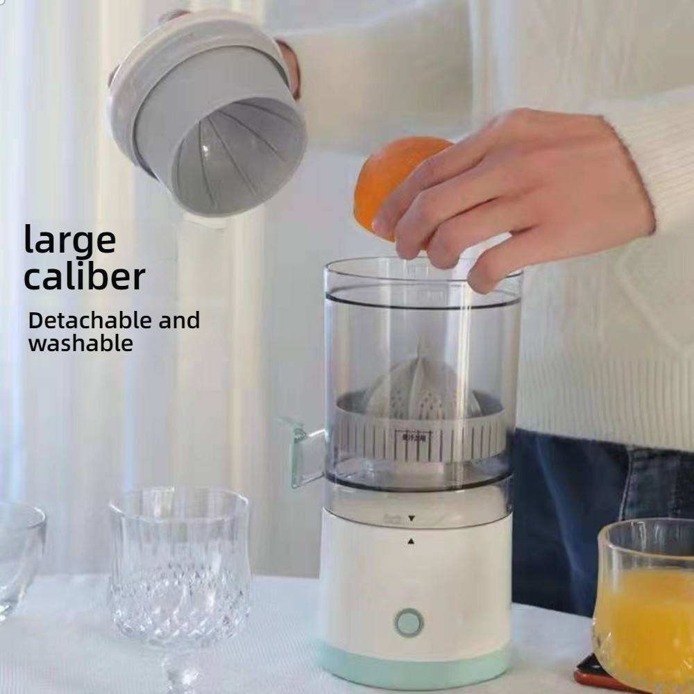 Spremiagrumi Elettrico Wireless Ricaricabile USB – Estrattore di Succo Portatile con Rubinetto Dosatore, Senza Fili, Facile da Pulire, Ideale per Arance, Limoni e Agrumi