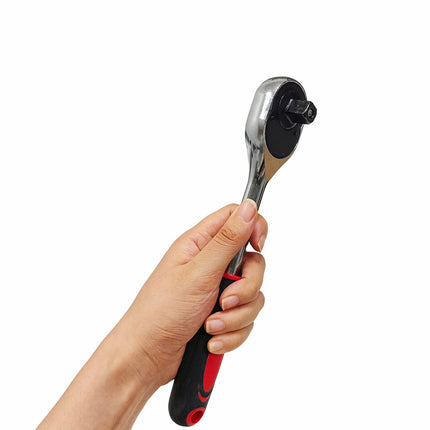 Set Chiavi a Bussola 108 PEZZI Professionale con Cricchetto – Valigetta Completa con Bussole, Inserti e Prolunghe – Acciaio Cromato Vanadio