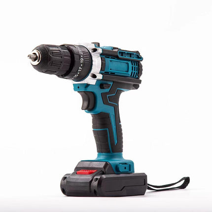 Trapano Avvitatore a Batteria 48V con Valigetta – Set Utensili Completo con 2 Batterie, Caricabatterie, Punte, Inserti e Accessori per Fai da Te e Manutenzione Domestica
