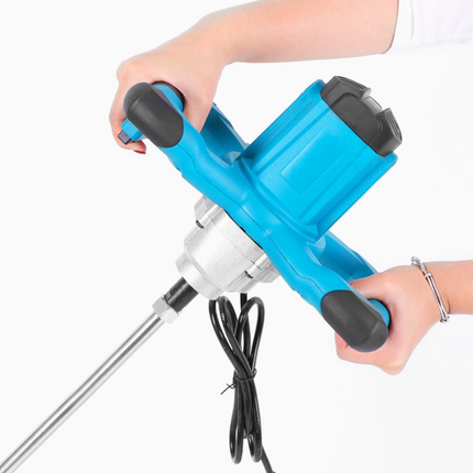 Miscelatore Elettrico 2200W per Cemento, Malta e Colla – Agitatore Professionale con 6 Velocità Regolabili, Frusta 120mm, Impugnatura Ergonomica Antiscivolo