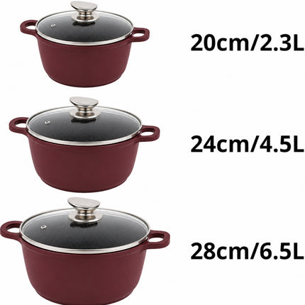 Set di Pentole 22 Pezzi Antiaderenti con Bistecchiera Batteria di Pentole e Padelle con Coperchi in Vetro, Manici Removibili, Mestoli e Accessori in Silicone Per Tutti i Piani di Cottura, Induzione