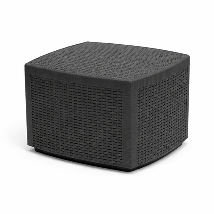 Set da Giardino 3 Pezzi in Polyrattan con 2 Sedie e Tavolino – Salottino da Esterno con Cuscini Sfoderabili – Sedie 59x57x85 cm – Tavolo 59x46x40 cm – Mobili da Terrazzo, Balcone, Patio