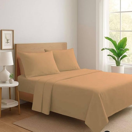 Set Completo Letto Lenzuola in 100% Cotone Tinta Unita Made in Italy Anallergico Completo di Angoli e Federe PaulWilliams
