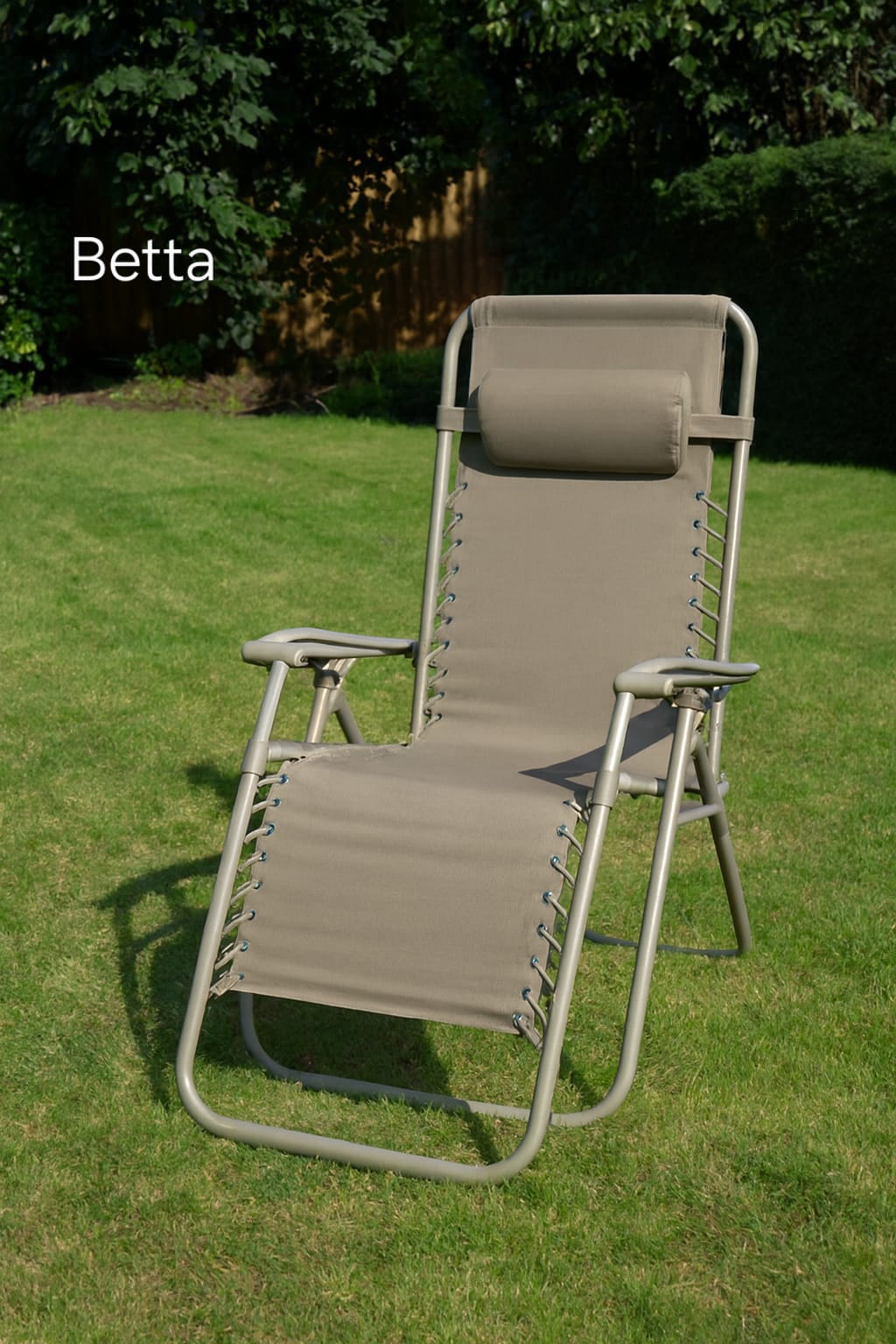 Set 2 Sdraio Relax Zero Gravity Pieghevoli con Cuscino – Poltrone Reclinabili da Giardino, Balcone e Piscina, Struttura in Acciaio, Tessuto Traspirante