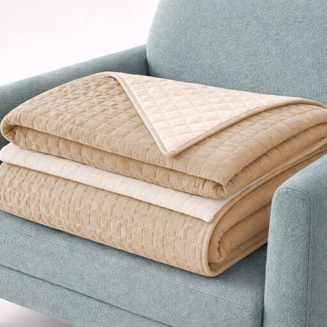 Copriletto Trapuntato Matrimoniale 260x270 cm Capri Double Face – Copriletto Estivo Reversibile Made in Italy, Leggero e Morbido per Letto Matrimoniale