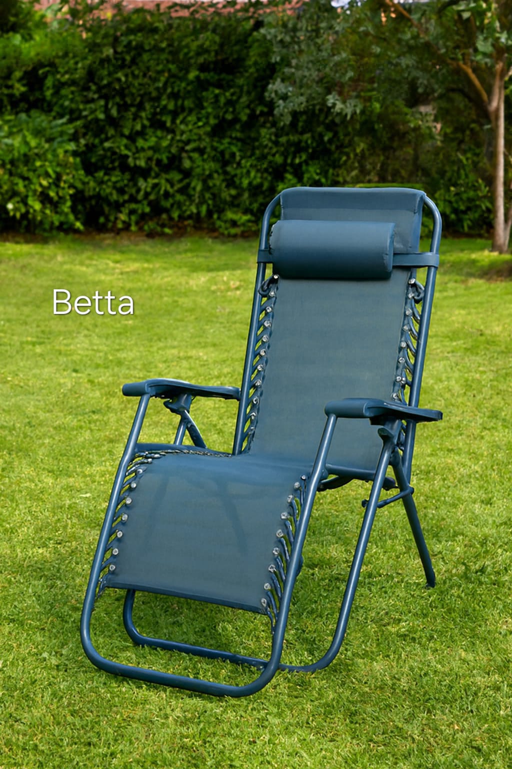 Set 2 Sdraio Relax Zero Gravity Pieghevoli con Cuscino – Poltrone Reclinabili da Giardino, Balcone e Piscina, Struttura in Acciaio, Tessuto Traspirante
